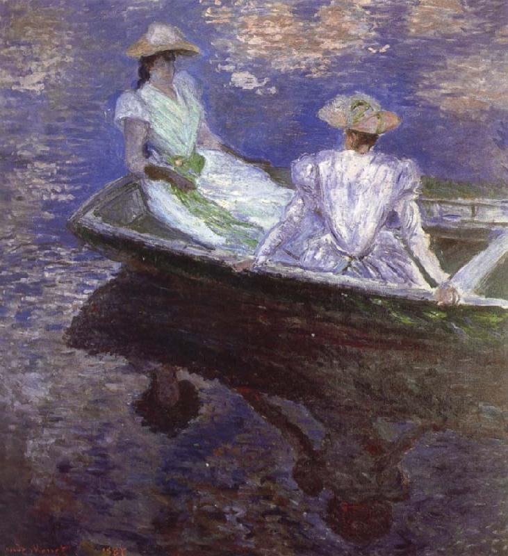 Claude Monet Young Girls in the Rowing Boat